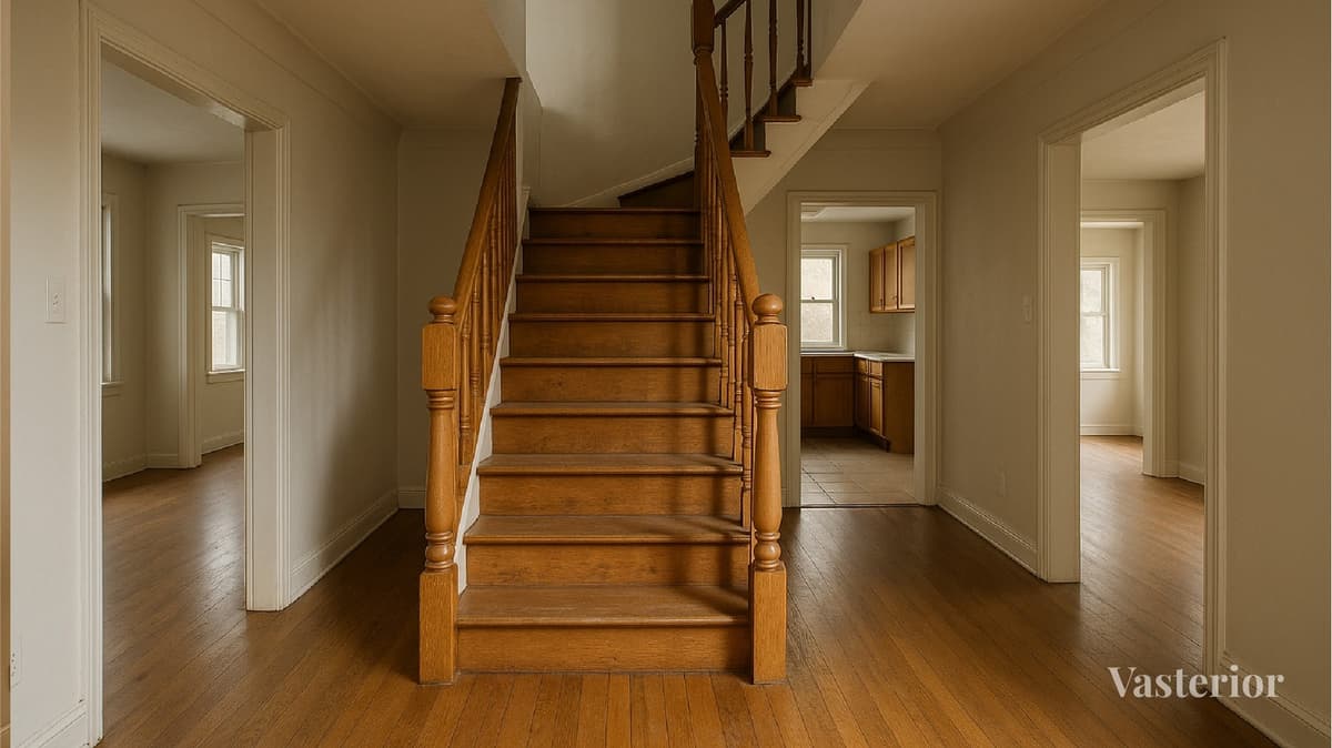 Common Vastu Mistakes in East Delhi Homes and Their Fixes - 9. Staircases Placed in Sensitive Energy Points - 1