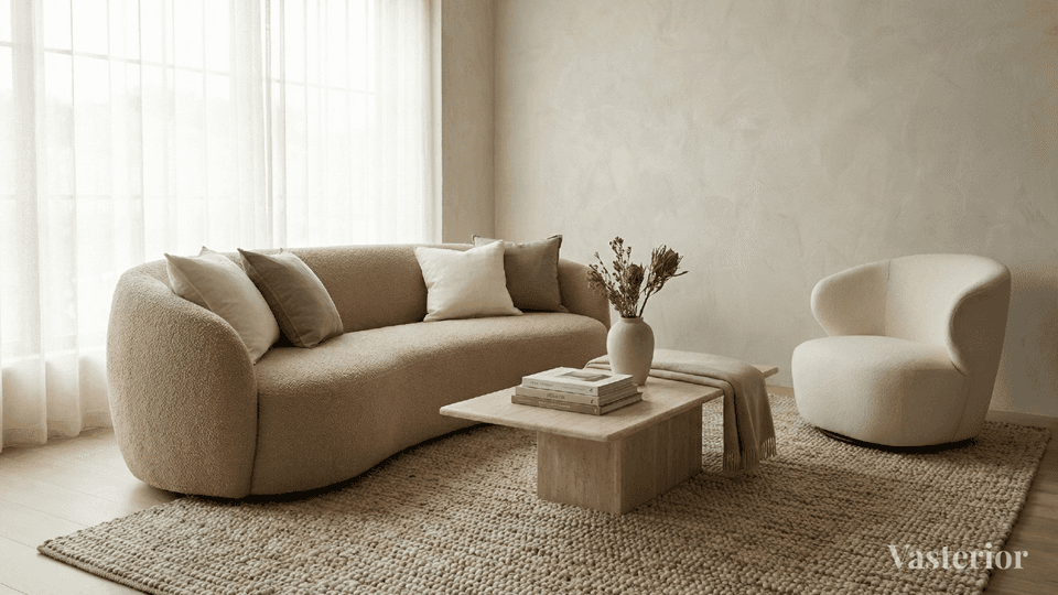 Latest Living Room Interior Designs With Photos & Expert Tips - 2. Neutral Palettes With Depth and Warmth - 1