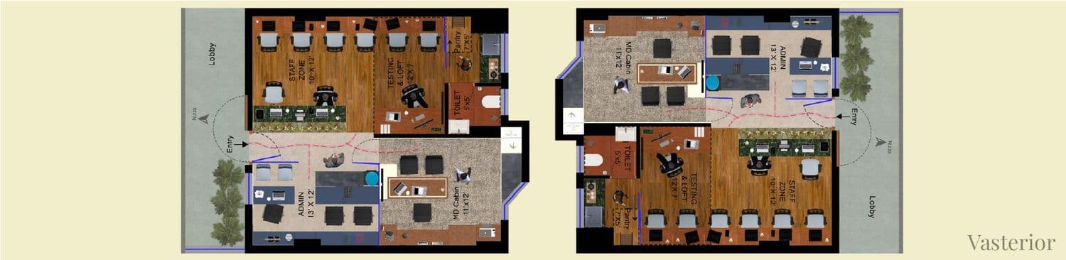 Spatial Flow Planning by Vasterior