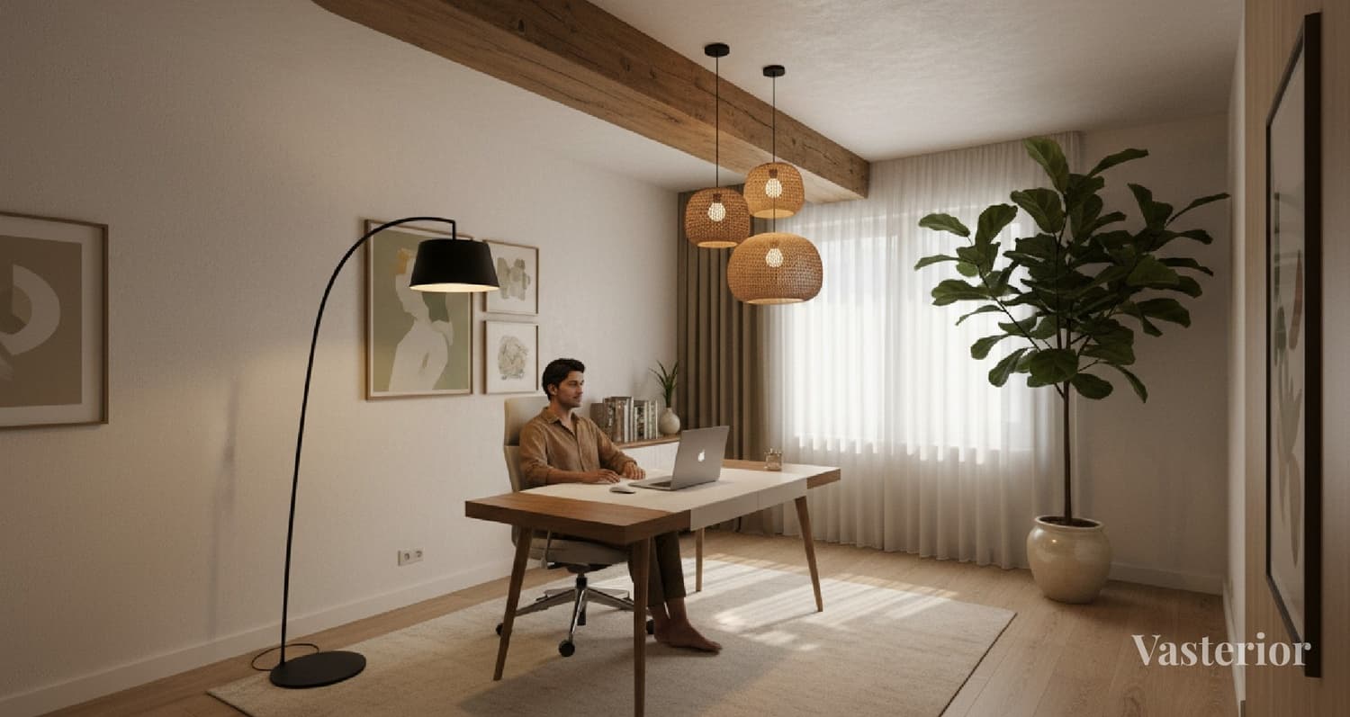 Work-From-Home Fatigue? 10 Vastu + Interior Fixes to Feel Focused Again - Fix #9 -- Create a Work Boundary (Even in a Tiny Home) - 1