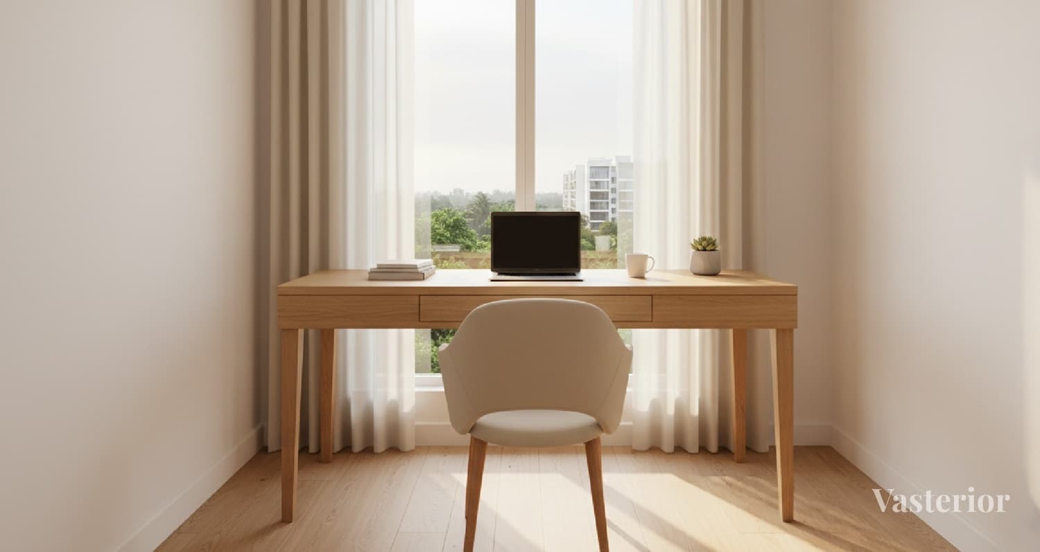 Vastu for Students & Professionals: Study Room Interiors That Improve Results - Study Table Placement & Sitting Direction (This is the Big One) - 1