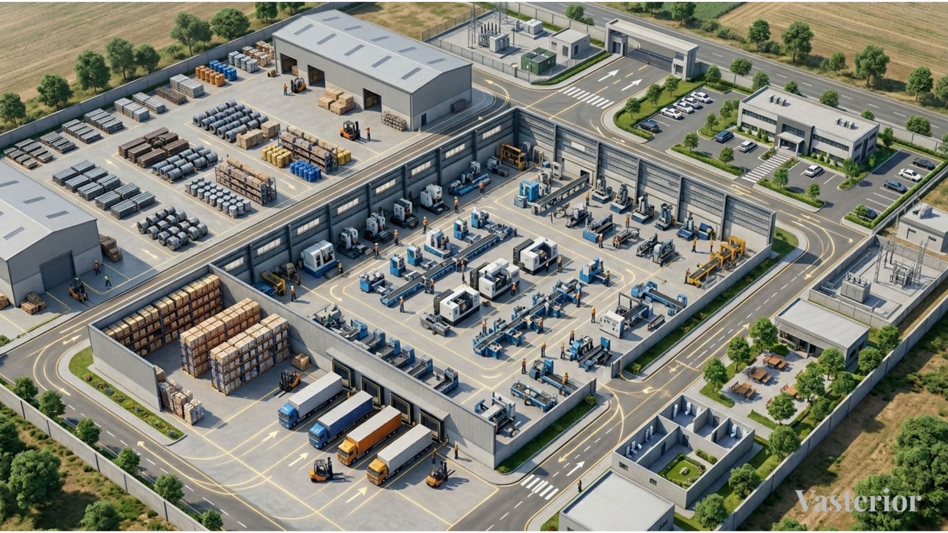 Best Vastu Directions for Factory Entrance and Layout - Ideal Factory Layout as per Vastu - 1