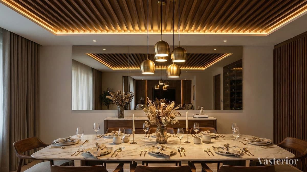 False Ceiling Designs for Homes – Latest Catalogue & Ideas - 1. Minimalist Recessed Ceilings - 1