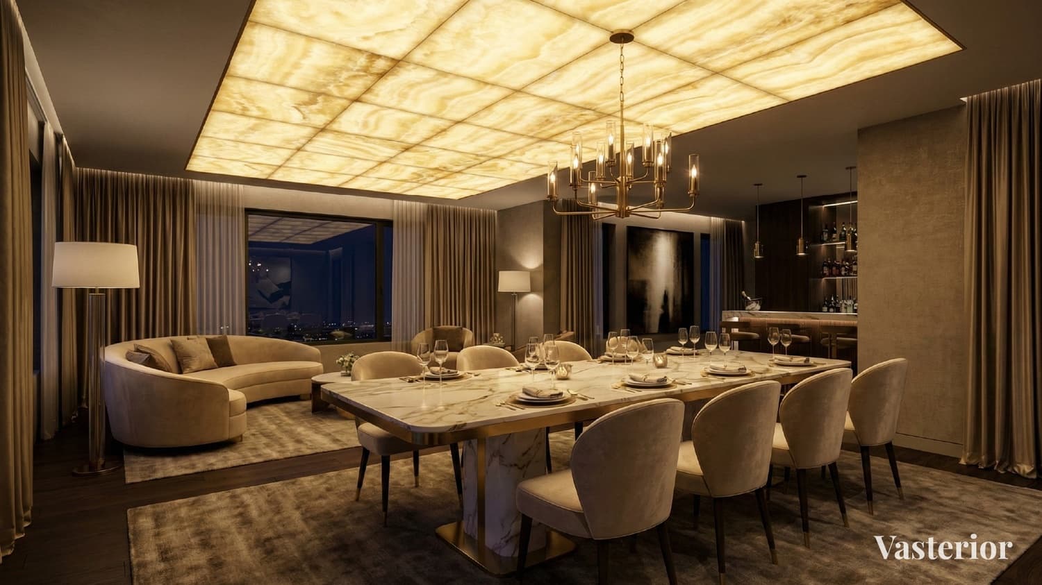 False Ceiling Designs for Homes – Latest Catalogue & Ideas - 9. Vaulted or Arched Illusion Ceilings - 1