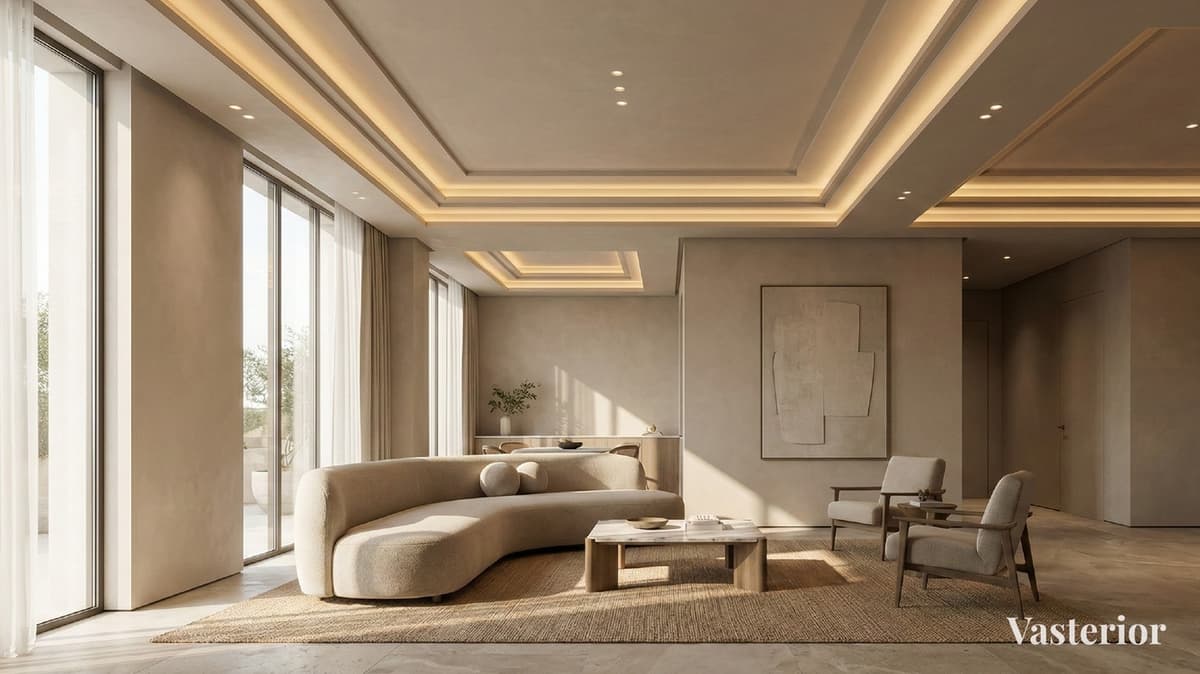 False Ceiling Designs for Homes – Latest Catalogue & Ideas - 11. Fabric-Stretched Acoustic Ceilings - 1