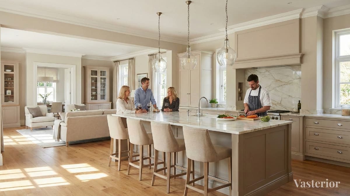 Modular Kitchen Designs 2026 – Latest Styles & Cost Guide - 6. Rustic Luxe Kitchen - 1