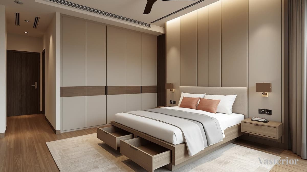Space-Saving Interior Design Ideas for 2BHK & 3BHK Homes - Bedrooms: Calm, Not Crowded - 1
