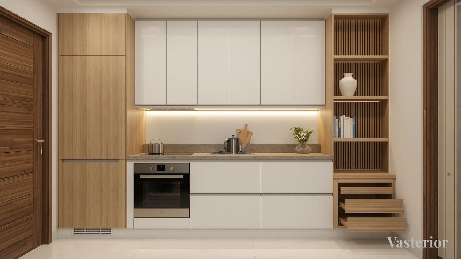 Space-Saving Interior Design Ideas for 2BHK & 3BHK Homes - Kitchens: Vertical Thinking Is Key - 1