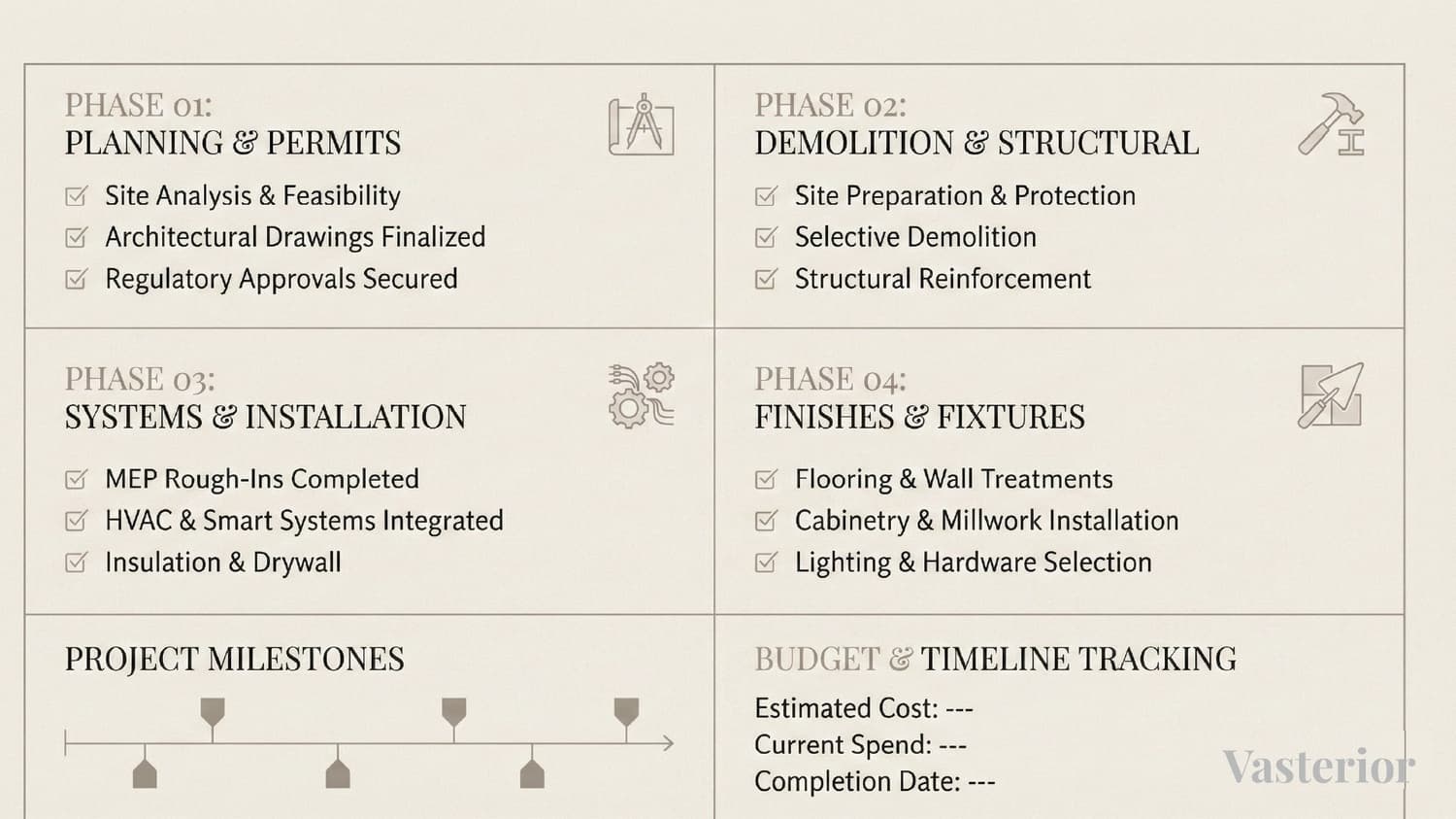 Home Renovation Checklist: Budget, Timeline & Mistakes to Avoid - Where Vasterior Approaches Renovation Differently - 1