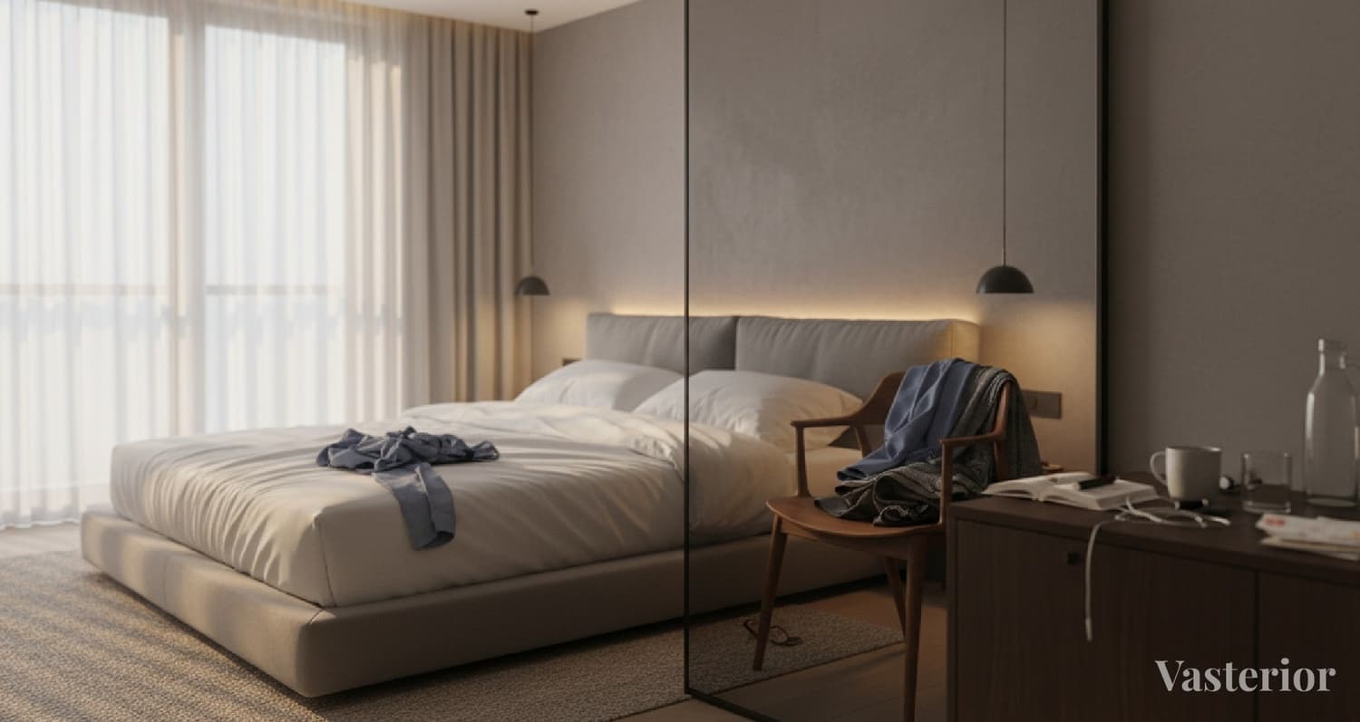 Renovation Mistakes That Cost You Lakhs: The Interior + Vastu Errors Most Homeowners Make - 6) Mirrors Placed Wrong (Aesthetic + Vastu Disaster) - 1