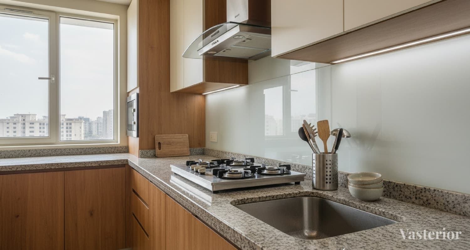 Renovation Mistakes That Cost You Lakhs: The Interior + Vastu Errors Most Homeowners Make - 3) The Kitchen Mistake: Hob + Sink in the Wrong Zone - 1