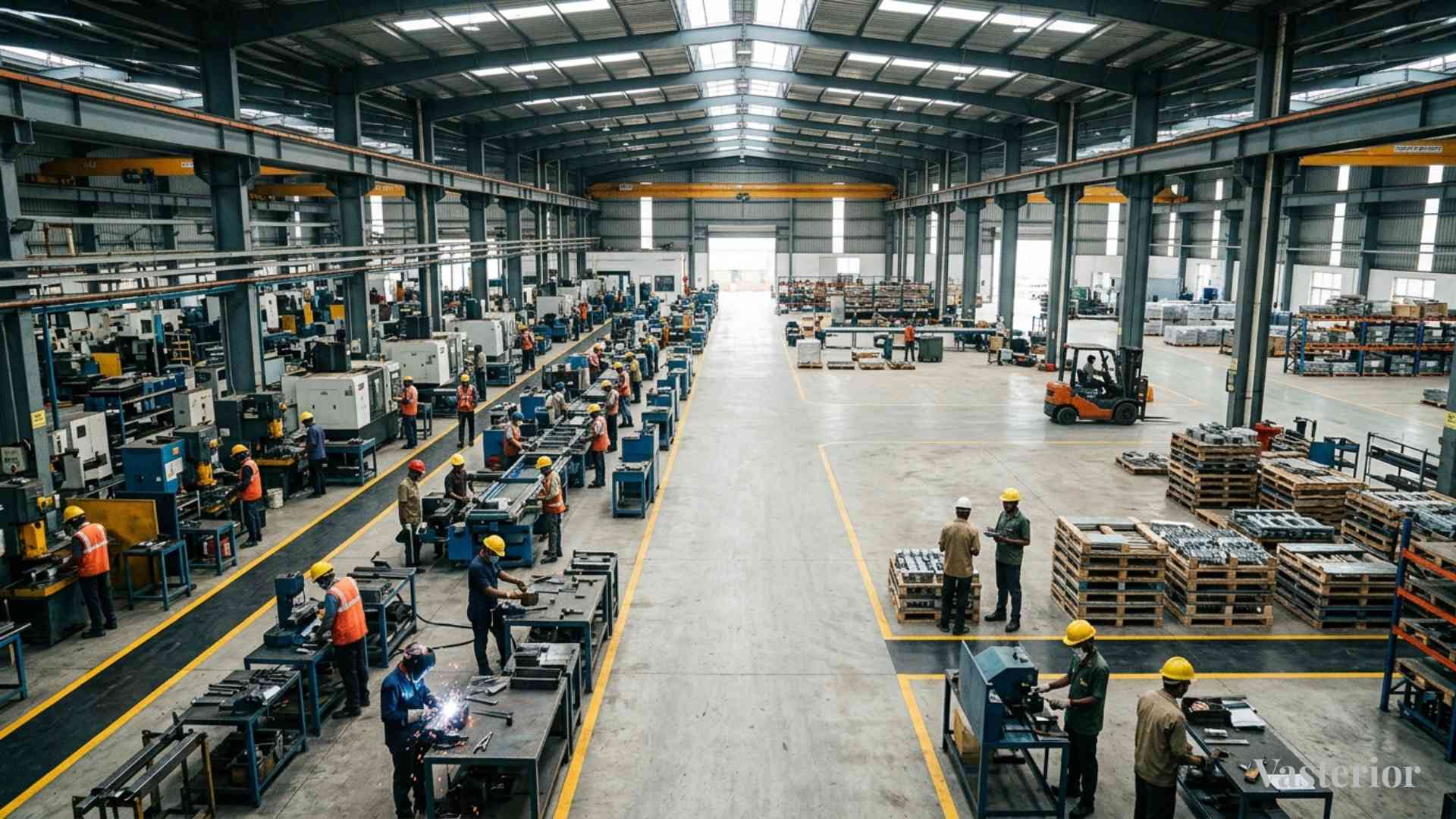 Trusted Vastu Directions for Factory by Vasterior - Factory Floor Setup - 1