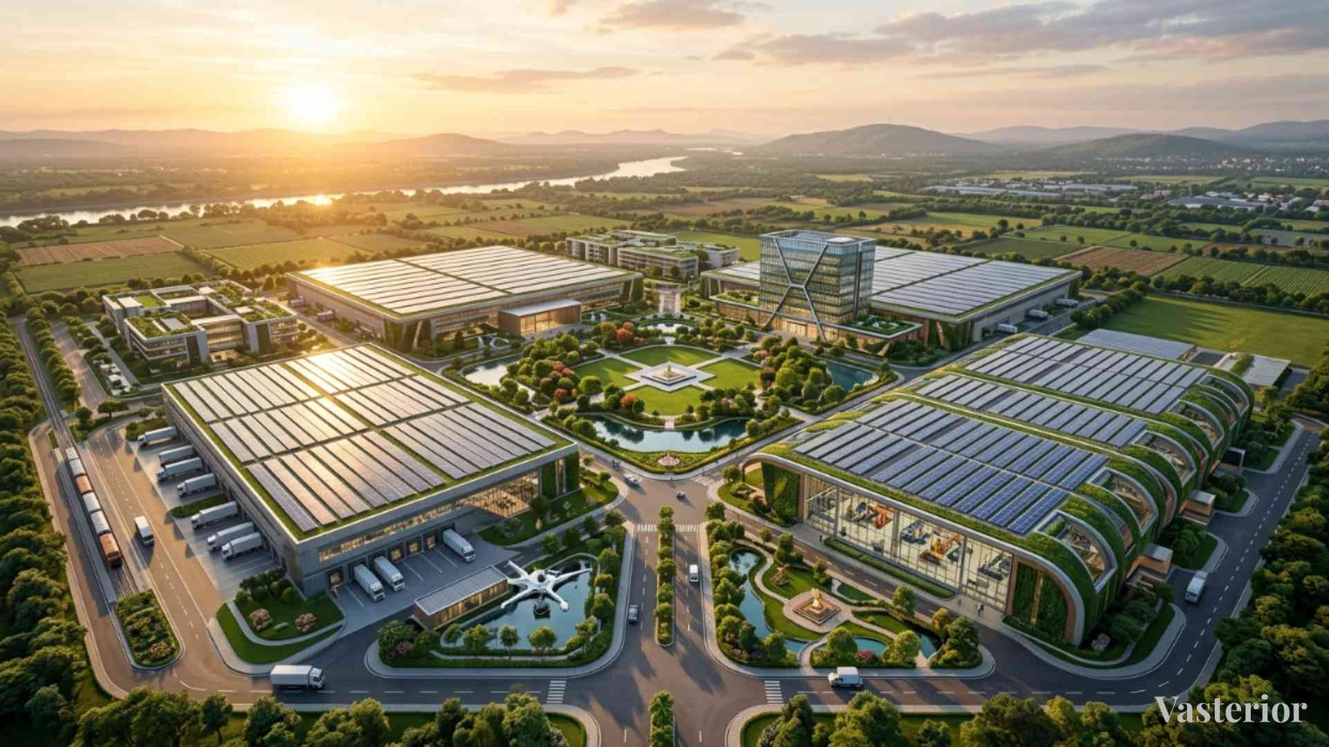Vastu Tips for Factory Direction and Business Growth - The Importance of Factory Shed Slopes in Industrial Vastu - 1