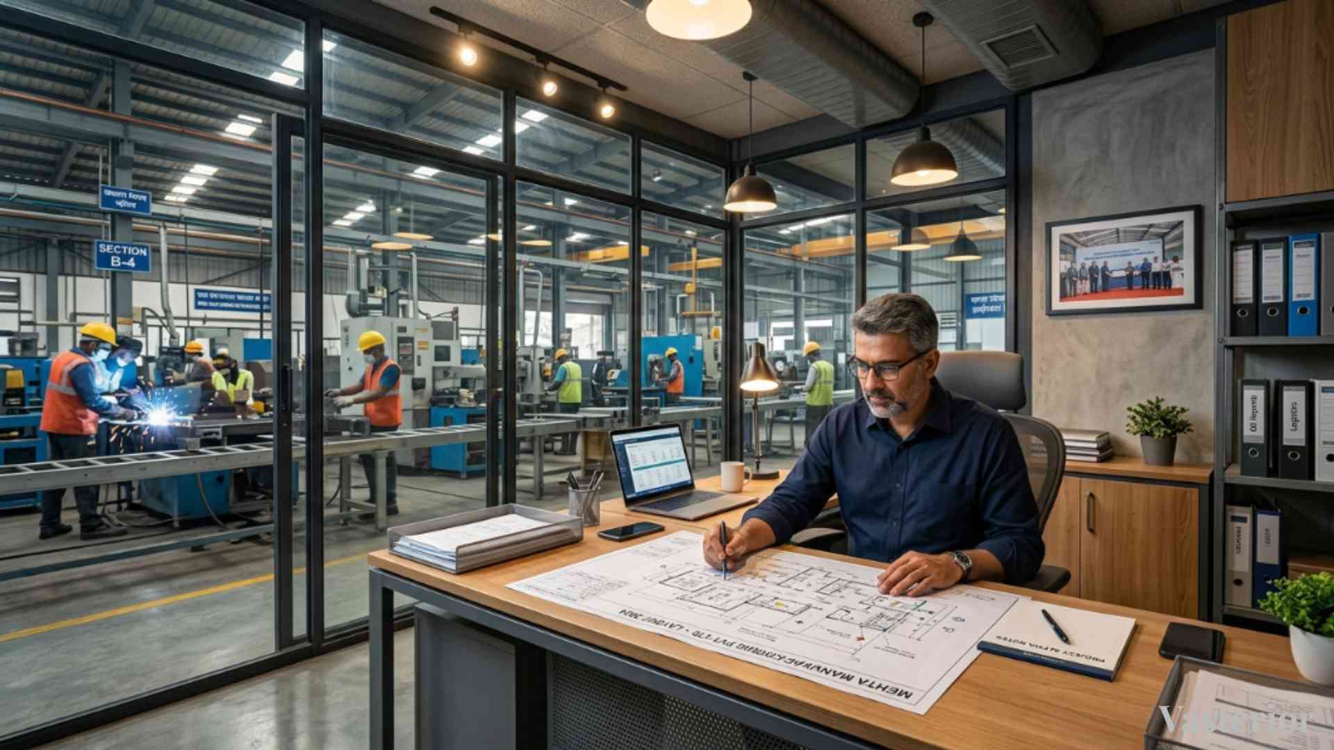 Vastu Directions for Small Factory Setup: The Silent Blueprint Behind Industrial Growth - Office Cabin Placement Within Factory - 1